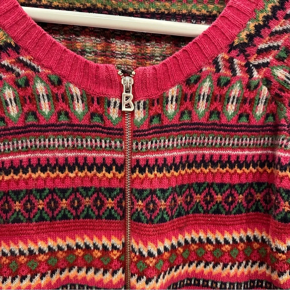 Bogner Fire & Ice Wool Zipper Sweater Vintage Inspired Size Large Women’s - Picture 6 of 16
